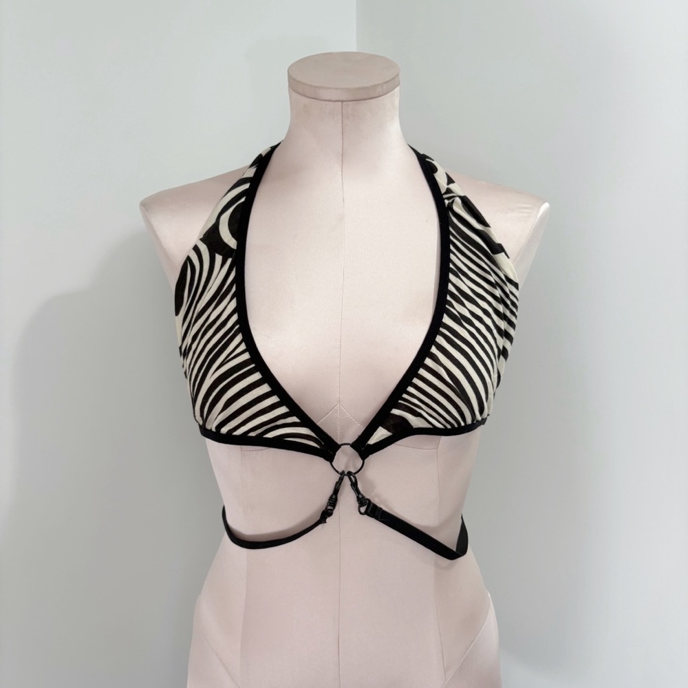 Dolls Kill Club Exx Waking Dream Halter Top Swirl Print Size Medium NWT New